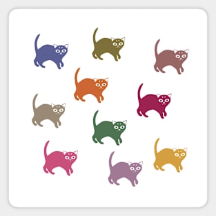 Colorful kittens Magnet